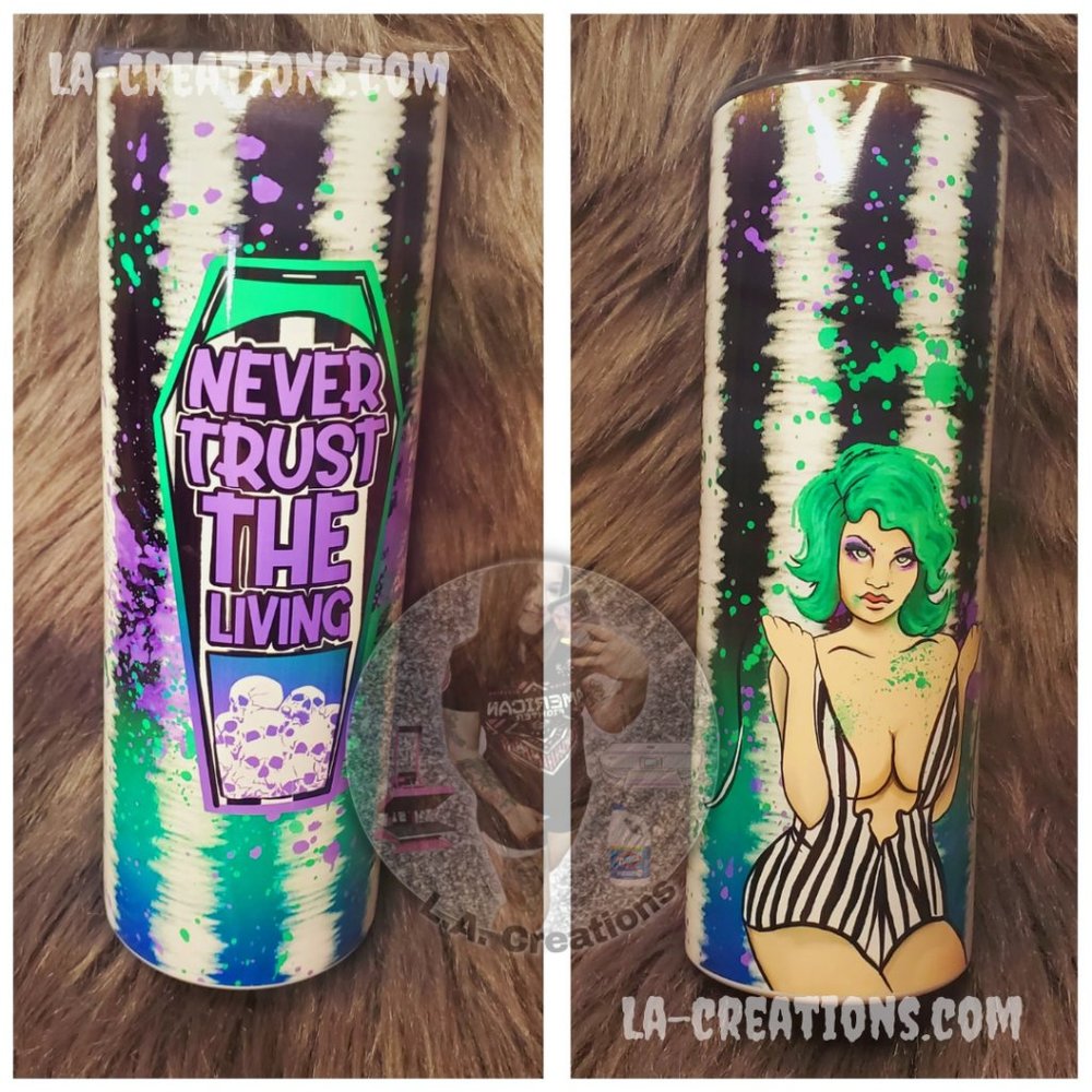Never Trust the Living 20oz Tumbler, Beetlejuice